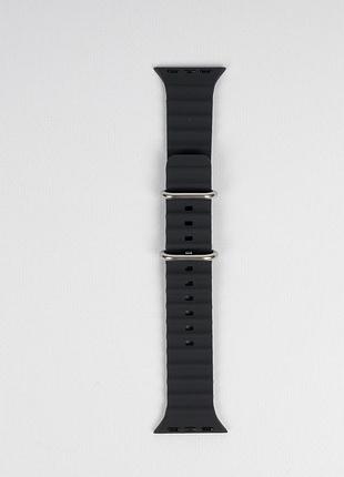 Ремешок для apple watch (ocean band) размера: 38-41 мм желтый, белый, черный силиконовый для умных часов