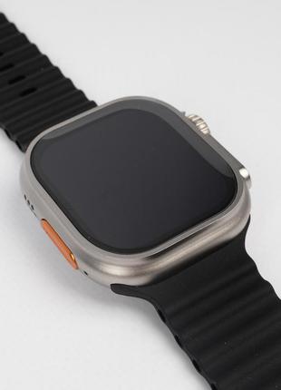 Смарт - часы mt8 ultra размера 49 mm черного цвета (silver) на силиконовом ремешке