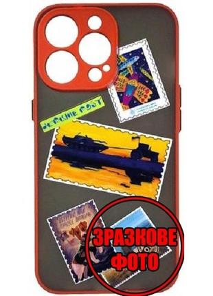 Чохол bumper print ukraine post для xiaomi redmi note 11/note 11s red/black (код товару:25170)
