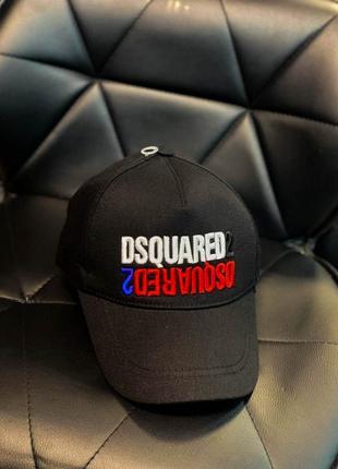 Стильная мужская черная кепка dsquared2 | молодежная летняя бейсболка | модный мужской головной убор