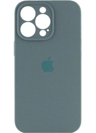 Silicone case full camera для iphone 14 pro pine green (код товару:28740)