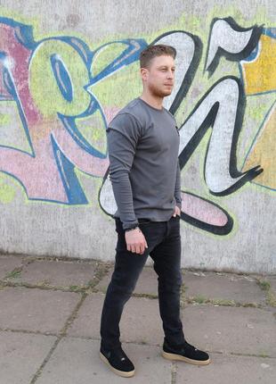 Реглан мужской, свитшот лонгслив armani exchange хаки светлый, мужская одежда бренда...