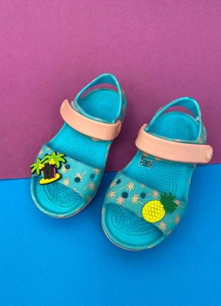 Дитячі сандалі крокс 8-9 crocs sandal kids crocband/bayaband