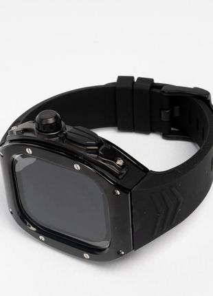 Чехол / корпус с силиконовым ремешком "urban sport kits" для apple watch (49mm). цвет черный