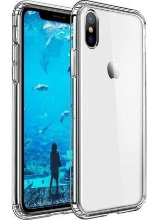 Чохол силіконовий для iphone x/xs прозорий (код товару:18149)1 фото