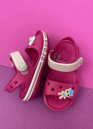 Дитячі сандалі крокс 8-9 crocs sandal kids crocband/bayaband