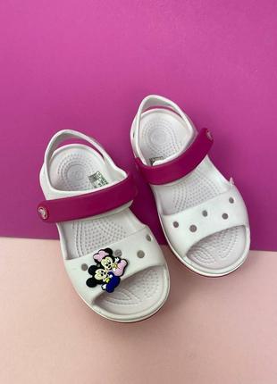 Дитячі сандалі крокс 8-9 crocs sandal kids crocband/bayaband