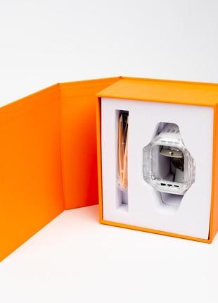 Чехол для часов, корпус / кейс пластиковый с ремешком luxary watch case для apple watch (49 mm, с бабочкой)