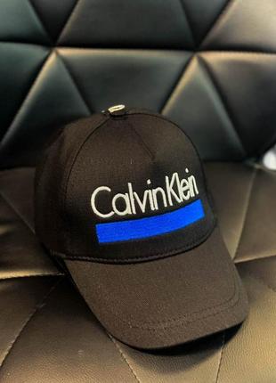 Стильная мужская черная кепка calvin klein | молодежная летняя бейсболка | модный мужской головной убор
