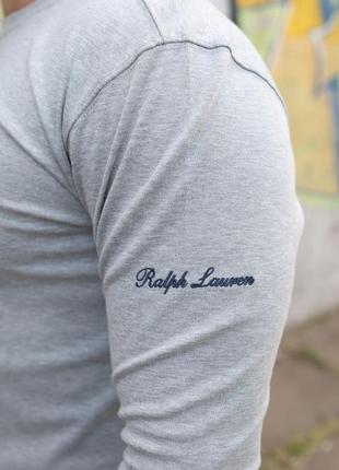 Брендовий чоловічий чорний реглан, чоловіча кофта ralph lauren, фірмовий демисезонний одяг, модний лонгслів, джемпер ральф лорен10 фото