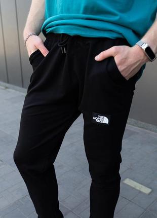 Спортивні штани сірого кольору для хлопця the north face, штани на резинці відмінної якості тонкі для спорту - m3 фото