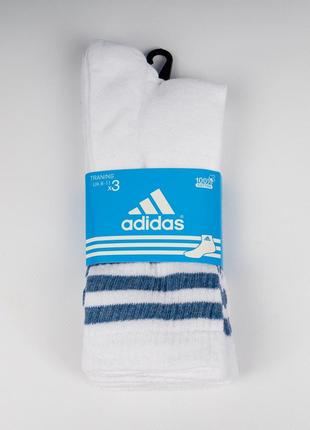 Набор (з шт.) ярких мужских носков бренда adidas. высокие, с цветными полосками. training7 фото