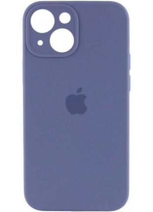 Silicone case full camera для iphone 14 lavender gray (код товару:23886)1 фото