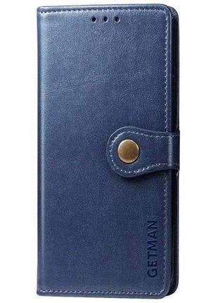 Чехол-книжка getman xiaomi redmi note 9 blue (код товара:11170)1 фото