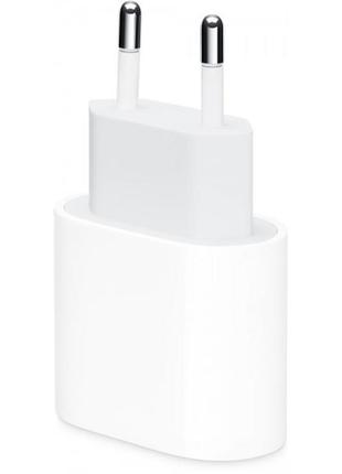 Мережевий зарядний пристрій apple power adapter 20w usb-c hc white (mhj83zm) (код товару:21045)