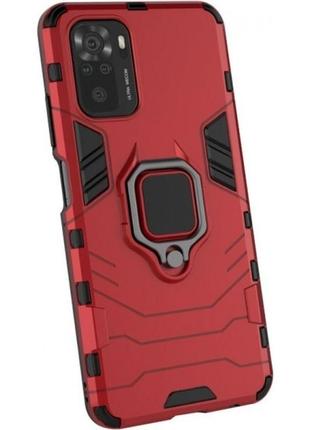 Чехол transformer ring для xiaomi redmi note 10/10s/poco m5s dante red (код товара:17675)