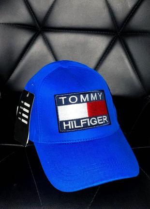 Стильна чоловіча синя кепка tommy hilfiger | молодіжна літня бейсболка | модний чоловічий головний убір