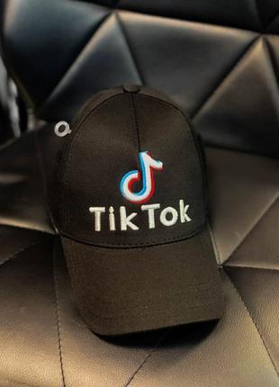 Стильная мужская черная кепка tiktok | молодежная летняя бейсболка | модный мужской головной убор