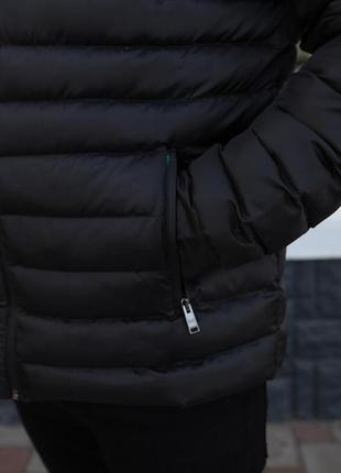 Чоловіча куртка hugo boss плащова чорного кольору, молодіжний верхній одяг осінь / весна для хлопця, брендова модна куртка босс8 фото