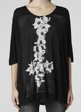 Роскошный топ/футболка оверсайз allsaints upside top оригинал