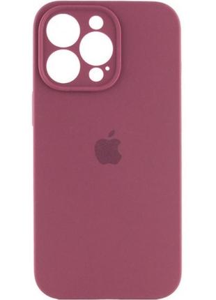 Silicone case full camera для iphone 14 pro max plum (код товару:28757)
