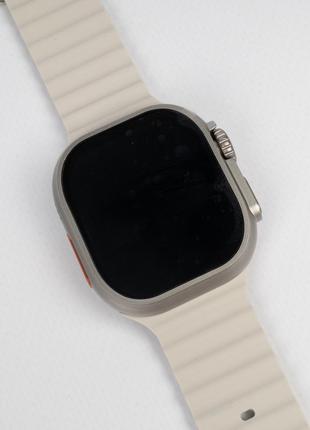 Смарт - часы mt8 ultra размера 49 mm светло-серого цвета (gray) на силиконовом ремешке