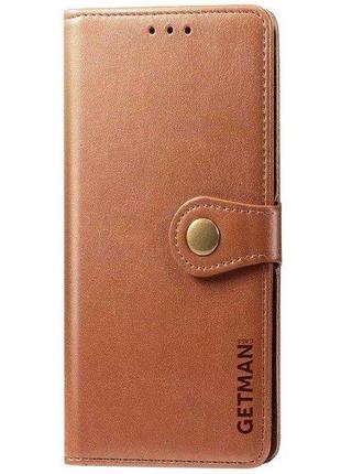 Чехол-книжка getman xiaomi redmi note 9 brown (код товара:11171)1 фото