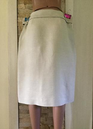 Распродажа — шикарная льняная юбка премиум от guy rover.3 фото