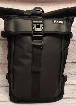 Рюкзак роллтоп mycare 1123 влагостойкий городской цвет черный 30 л