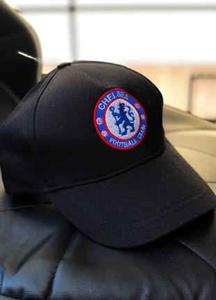 Стильная мужская черная кепка fc chelsea | молодежная летняя бейсболка | модный мужской головной убор