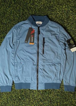 Куртка stone island 41331 nylon bomber mid blue (new) | original1 фото