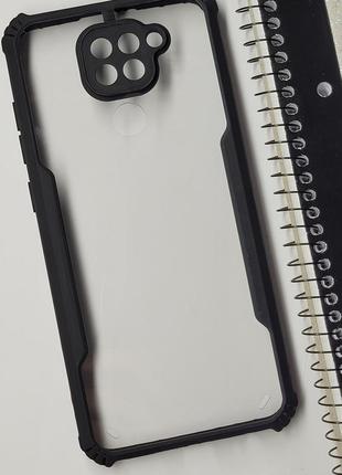 Противоураный чехол накладка с защитой камеры для xiaomi redmi note 9 / прозрачный на телефон редми нот 91 фото