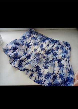 Летняя легкая юбка шорты1 фото
