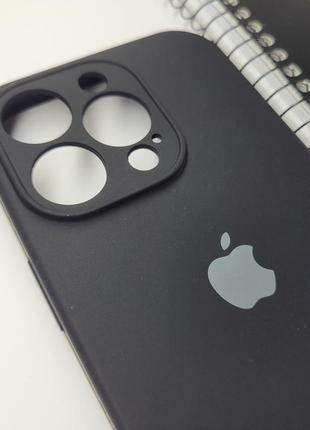 Надежный силиконовый чехол с закрытой камерой для iphone 14 pro (черный)  на телефон айфон 14 про3 фото