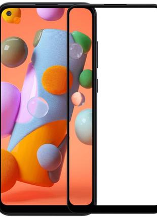 Защитное стекло 9d, 9h полной оклейки для samsung galaxy a21, захисне скло