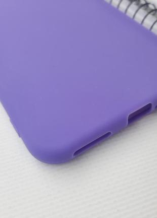 Силиконовый чехол накладка ультратонкий сиреневый для xiaomi mi 11 lite / на телефон сиоми ми 11 лайт3 фото