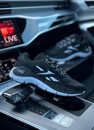 Код а2038 🔷мужские кроссовки core reebok zig kinetica <unk> black white