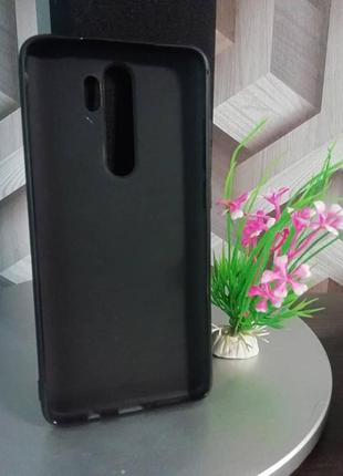 Силиконовый чехол для xiaomi redmi note 8 pro чёрный с тучкой2 фото