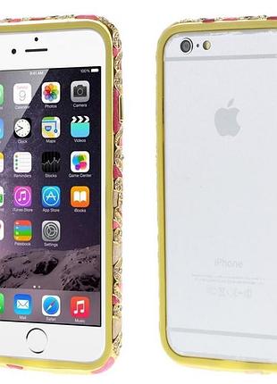 Чехол арт бампер-гибрид tpu+pc с камнями для iphone 6 4.7