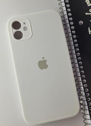 Чохол для apple iphone 11 матовий з мікрофіброю закритою камерою чохол на телефон айфон 11 білий