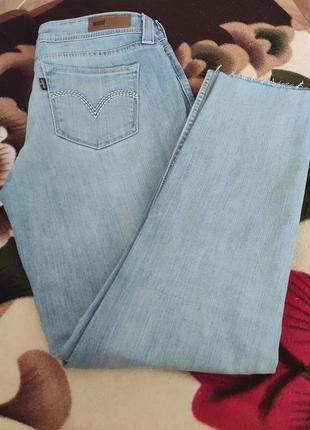 Женские голубые джинсы levi's 27 размер3 фото