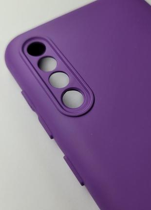 Силіконовий чохол накладка із захистом камери на samsung galaxy a50s (фіолетовий) / чохол на телефон самсунг а50с3 фото