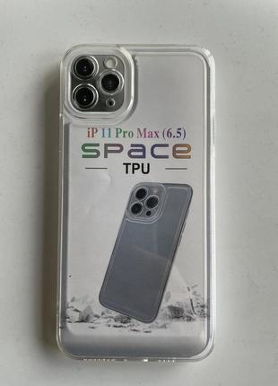 Прозорий силіконовий чохол space для iphone 11pro max