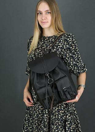 Женский кожаный рюкзак джейн, натуральная кожа grand цвет коричневый, оттенок шоколад