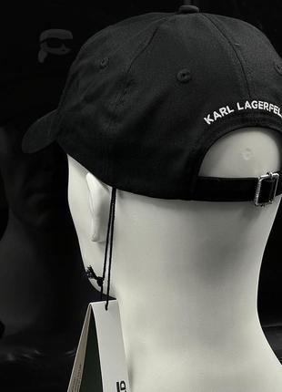 Оригінальна чорна кепка  karl lagerfeld5 фото