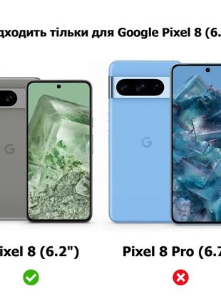 Силиконовый чехол для google pixel 8 (с микрофиброй внутри) черный4 фото