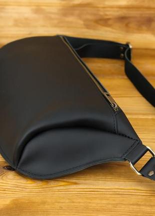 Кожаная сумка модель №55, натуральная кожа grand, цвет черный4 фото