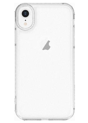 Прозрачный чехол с блёстками на iphone xr