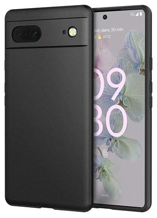 Силиконовый чехол для google pixel 8 pro (с микрофиброй внутри) черный2 фото