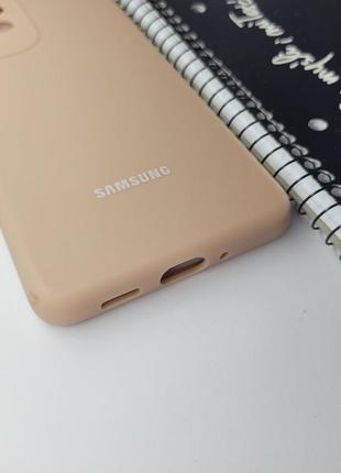 Надійний силіконовий чохол для samsung galaxy a33  (бежевий) / чохол на телефон самсунг а334 фото